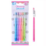 Set Creioane Mecanice, Fancy, Multicolor, 0.7mm, 5 Bucăți, Oem