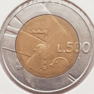 2641 San Marino 500 lire 1990 The Republic and the World km 256 foto