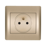 RHYME FRENCH TYPE SOCKET CHAMPAGNE METALLIC, Elmark