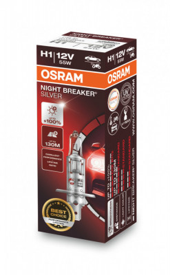 Bec Halogen H1 Osram Night Breaker Silver, 55W foto