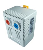 Termostat incalzire racire pe sina bimetal 0-60 grade 1NO 1NC IP20