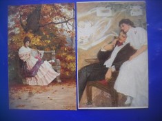 HOPCT LOT 1882 PICTURA GERMANIA-2 CARTI POSTALE -NECIRCULATE