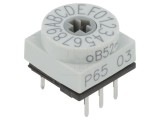 &Icirc;ntrerupător codificare HEX/BCD 16 Poz THT 80m&Omega;