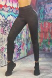 Y608-1 Colanti fashion cu talie inalta din material elastic cu print camuflaj, L/XL, M/L, S, S/M