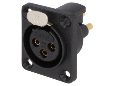 Conector XLR mamă 3 pini etanș foto
