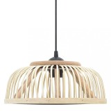 Cumpara ieftin Lampă suspendată, 37x15,5 cm, bambus, 40 W, semicerc, E27