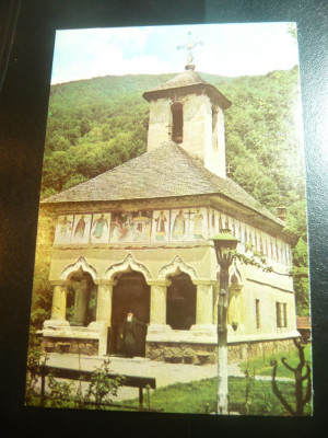 Ilustrata - Manastirea Lainici- Biserica , anii &amp;#039;70 foto