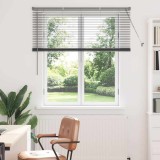 Jaluzea pentru Fereastră Gri &icirc;nchis 130 x 130 cm Aluminiu
