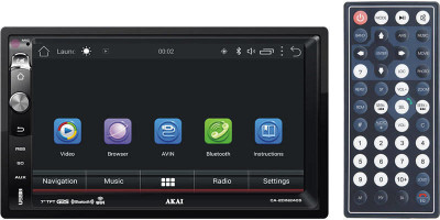 Multi Media Player Akai CA-2DIN2405 7 Inch Bluetooth Android USB SD Card GPS 060421-1 foto