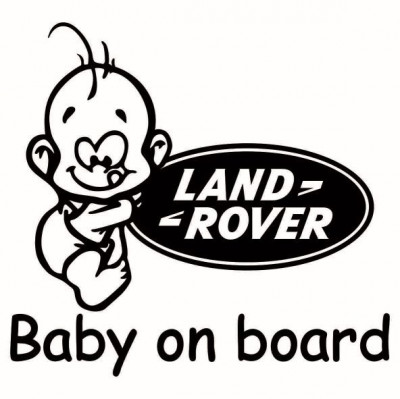 Baby on board Land Rover foto