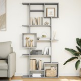 VidaXL Bibliotecă, gri sonoma, 92x29x188 cm, lemn prelucrat