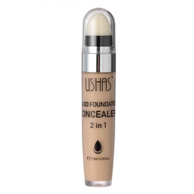 Fond de Ten Lichid și Concealer 2 &amp;icirc;n 1, Ushas, Neutru, Capacitate 7.5 ml foto