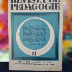 Carte - Revista de pedagogie, nr. 11, 1981. Editura Academiei