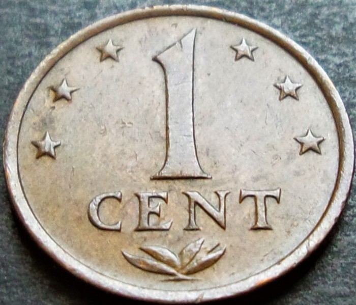 Moneda exotica 1 CENT - ANTILELE OLANDEZE (Caraibe), anul 1978 * cod 2728