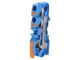 &Icirc;mbinare Șine 0,5-16mm&sup2; 1 Pista 3 Borne Albastră