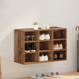 vidaXL Dulap pentru pantofi Lemn vechi 52.5 x 30 x 50 cm Lemn compozit