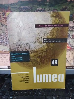 Lumea, revistă, săptăm&amp;acirc;nal de politică externă, 3 decembrie 1964, nr. 49, reclame la filmul polonez Haine aproape noi și la Luna Cadourilor, 206 foto