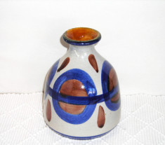 Vaza retro an 1958, ceramica emailata - marcaj 82 12 - Bay Keramik W.Germany foto