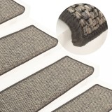 Covorase Scari Autoadezive 15 Buc Gri Bej 65x21 cm vidaXL - Protectie Antiderapanta, Calduroase, Confortabile