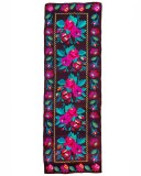 Covor vintage rom&acirc;no-moldovenesc (stil basarabean) din l&acirc;nă țesut manual, 404x135 cm cca. 1950