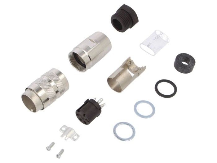 Conector M16 mamă 5 pini, 300V