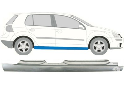 Prag VW GOLF 5 (1K), 10.2003-05.2009, model Hatchback 5 Usi, KLOKKERHOLM, partea dreapta, protectie foto