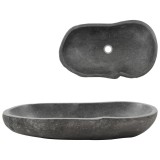 Cumpara ieftin Chiuvetă din piatră de r&acirc;u, 60-70 cm, ovală