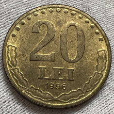 20 Lei 1996 Romania, UNC, cel mai rar din serie (3)