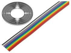 Cablu Bandă 1,27mm 10x26AWG PVC 30.48m