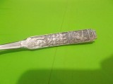 FURCULITA decorata in relief cu scene cu SFANTUL OLAF si VIKINGI , Norvegia