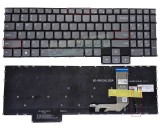 Tastatura Laptop Gaming, Lenovo, IdeaPad 3 15IAH7 Type 82S9, 82UJ, iluminata 8 pini, gri, layout US