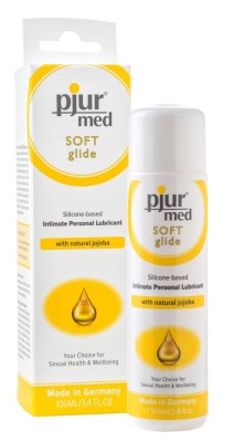 pjur MED Soft glide - Lubrifinat pe Bază de Silicon cu Ulei de Jojoba, 100ml foto