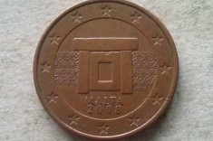 MONEDA 5 EURO CENTI 2008-MALTA foto