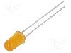 Dioda LED 5mm, galbena, convex, 2...2.4V, BROADCOM (AVAGO) - HLMP-3401
