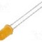 Dioda LED 5mm, galbena, convex, 2...2.4V, BROADCOM (AVAGO) - HLMP-3401