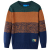 Pulover pentru copii tricotat, multicolor, 140 GartenMobel Dekor, vidaXL