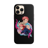 Husa compatibila cu Apple iPhone 13 Mini model Sukuna Jujutsu Kaisen, Silicon, TPU, Viceversa, Transparent, Carcasa