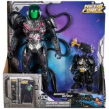 DC Comics Metal Force &ndash;Set de 2 figurine Brainiac vs Batman cu acesorii, Multicolor, 4 ani+