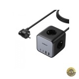 Prelungitor UGREEN CD268 65W 4.5A 2 x USB-A - 2 x USB-C - 3 x Schuko Gri