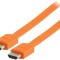 Cablu HDMI - HDMI High speed plat cu eternet 2m portocaliu VALUELINE