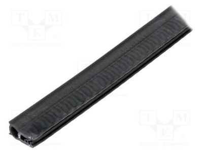 Garnitură EPDM neagră 11x22mm pentru panouri 1-3mm MOREK foto
