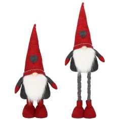 Figurina Craciun, Spiridus, picioare telescopice, inaltime extensibila 51-70cm Household NewTrend