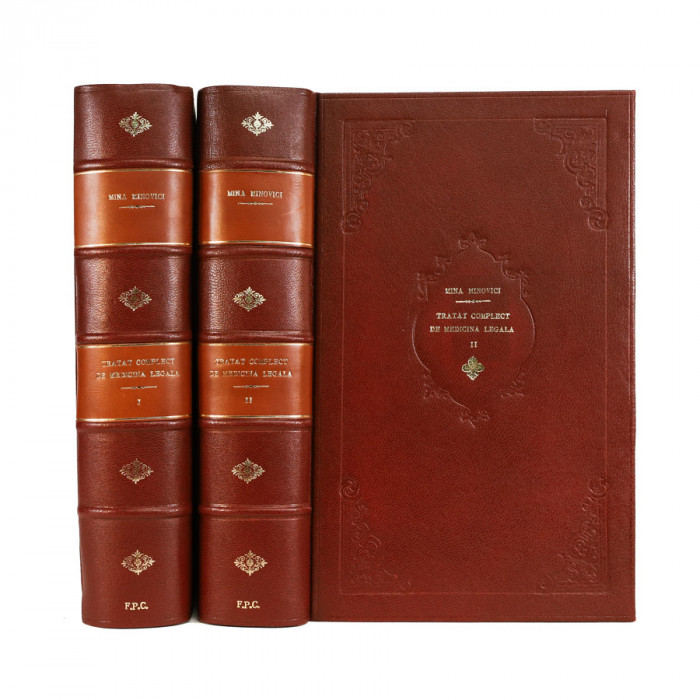 Dr. Mina Minovici, Medicină legală, 1928-1931, două volume, cu dedicație