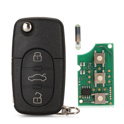 Cheie Briceag Audi, 3 Butoane, 433 Mhz, 4D0837231K, Compatibila AutoProtect KeyCars foto