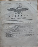 Ziarul Buletin, gazeta oficiala a Principatului Valahiei, nr. 108, 1843