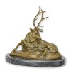 Cerb-statueta din bronz cu un soclu din marmura XT-27, Animale