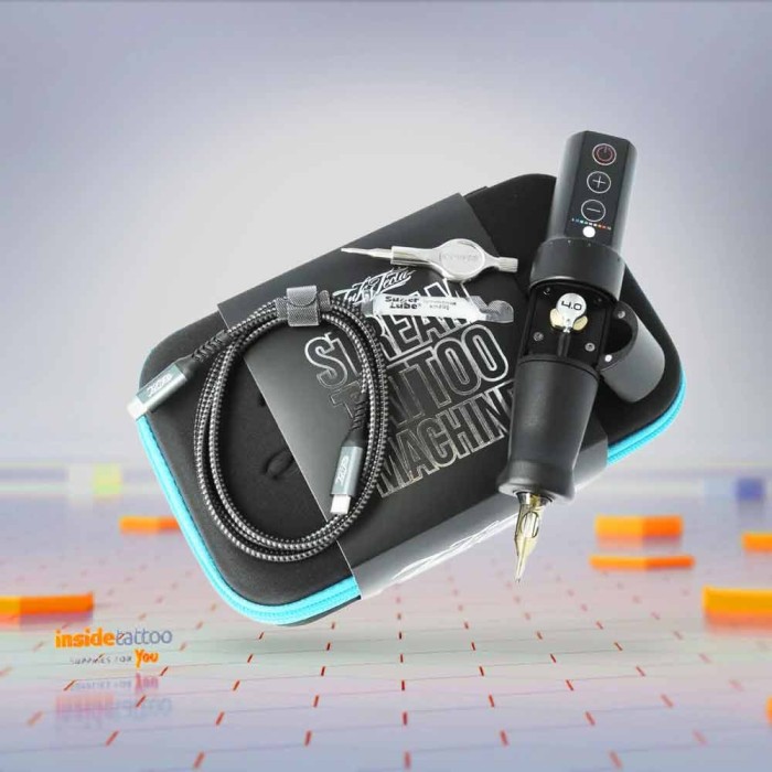 Inkjecta STREAM - Aparat Tatuaj Wireless Profesional | Toate Configurațiile - 4.0mm