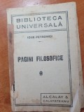 Biblioteca Universul - Pagini Filosofice, Anii &#039;20, Carte Veche
