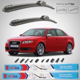Ștergătoare TeamCar&reg; Audi A4 B7 (2004&ndash;2008) &ndash; Flat 10 Adaptor-Set față