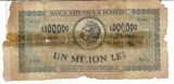 Bancnota 1000000 lei 1947 - Romania, uzata